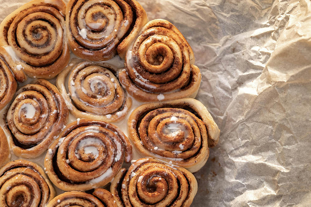 Cinnamon Rolls with Crystal City Butter Olive Oil
