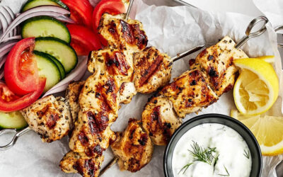 Greek Style Chicken Slouvaki